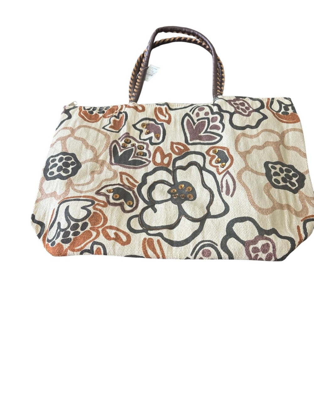 Bijoux Terner Floral Canvas Tote Bag in Multicolor